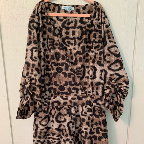 Animal Print Romper - Picture 1 of 4